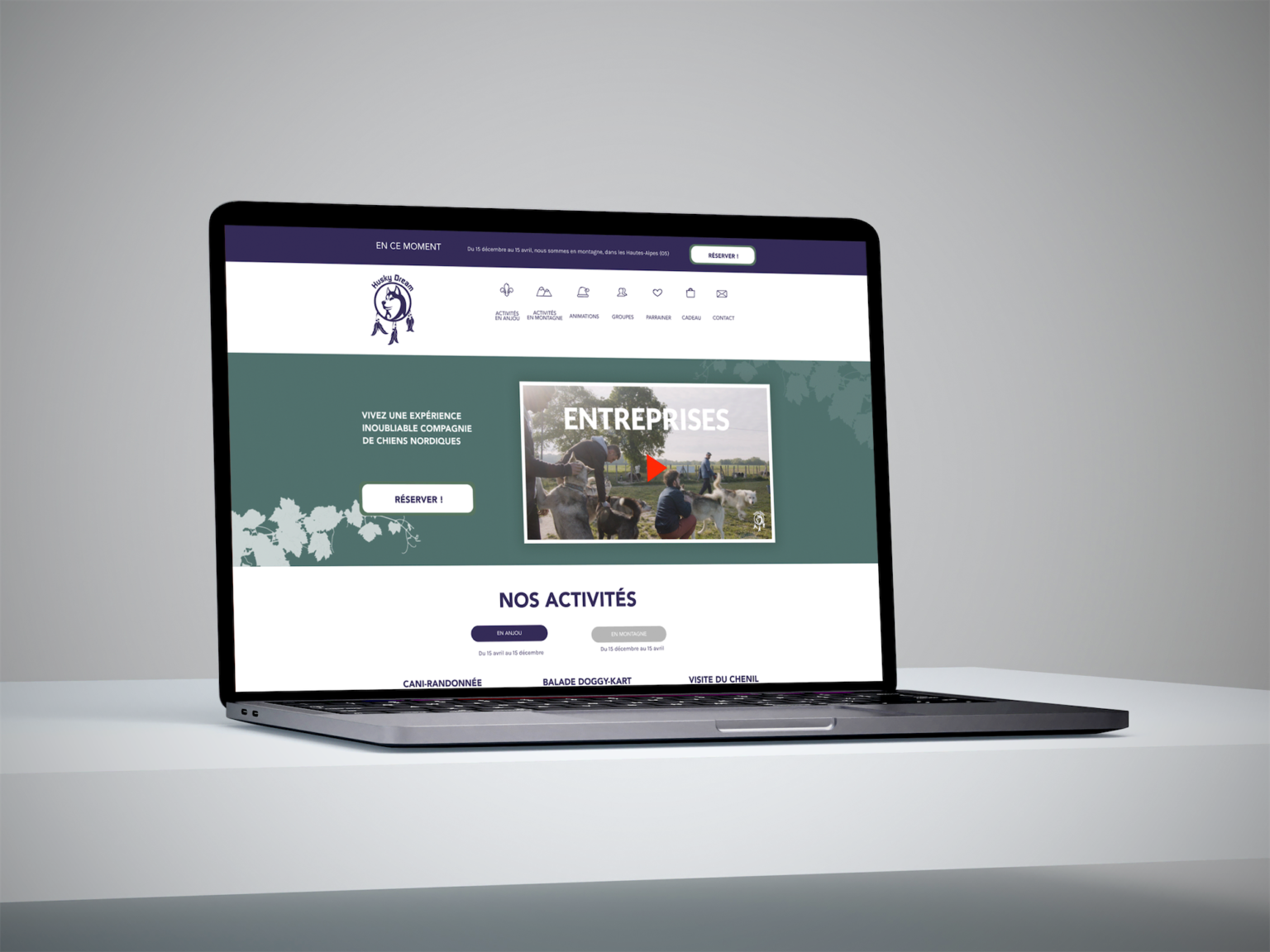 Site internet pour Husky Dream